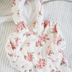 Baby Cozy Floral Footies